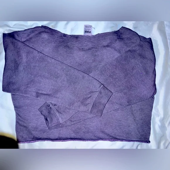 PINK Victoria's Secret Heathered Purple Top - Picture 2 of 4